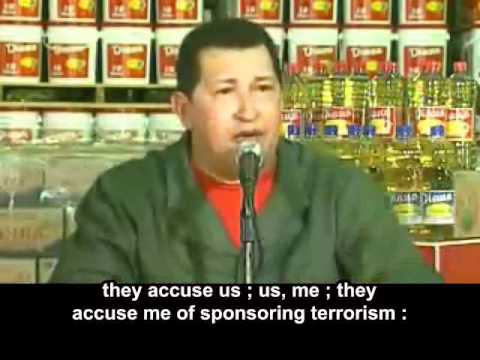 Chavez : "Damn you State of Israel" (English subtitles)