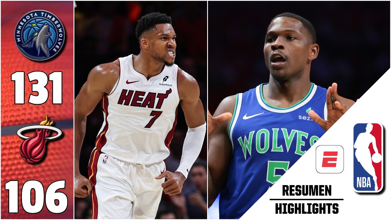 MINNESOTA TIMBERWOLVES vs MIAMI HEAT | Highlights | Resumen | NBA
