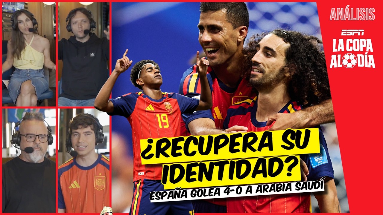 ESPAÑA recupera su IDENTIDAD DE CAMPEÓN y golea 4-0 a Arabia Saudí | La Copa al Día