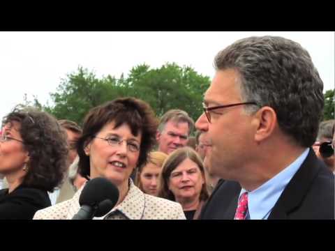 Sen. Al Franken's emotional thank-you