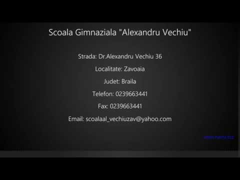 Scoala Gimnaziala "Alexandru Vechiu" Zavoaia