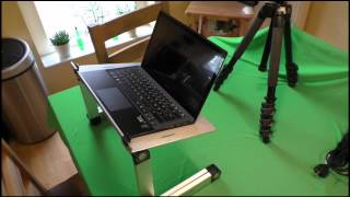 Notebook Tisch - Laptop Ständer mit Lüfter - Klapptisch - Bett Tablett