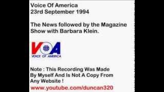 Voice Of America - 23rd September 1994 - Magazine Show with Barbara Klein