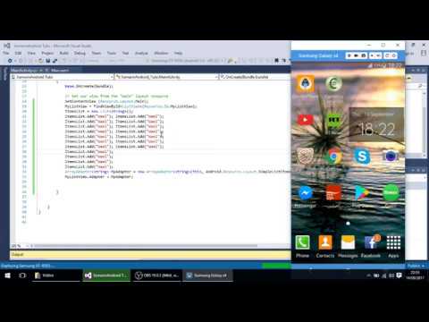 Xamarin.Android Simple ListView Tuto 2 [Visual Studio]