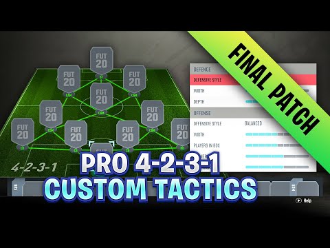 30-0 BEST PRO 4231 CUSTOM TACTICS POST PATCH - FIFA 20 ULTIMATE TEAM