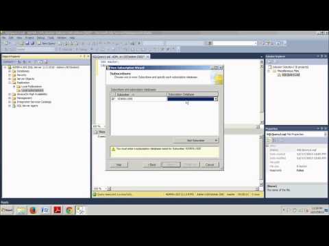 SQL Server tutorial 73: How to configure a Transactional Subscriber