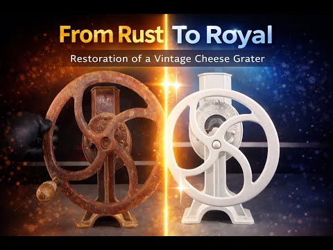 Extremely Rusty Vintage Cheese Grater Restoration | ASMR No Talking
