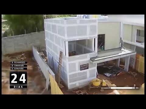 MONTANDO CASA DE STEEL FRAME EM 2 MINUTOS   Time Lapse