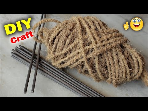 DIY Craft Idea Out of Coconut Rope || Handmade craft || Easy and Fast Doormat Making at Home