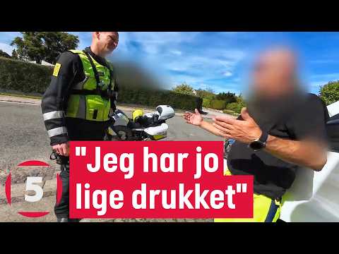 Stærkt beruset mand drikker øl imens han kører! | Vanvidsbilisterne | Kanal 5 Danmark