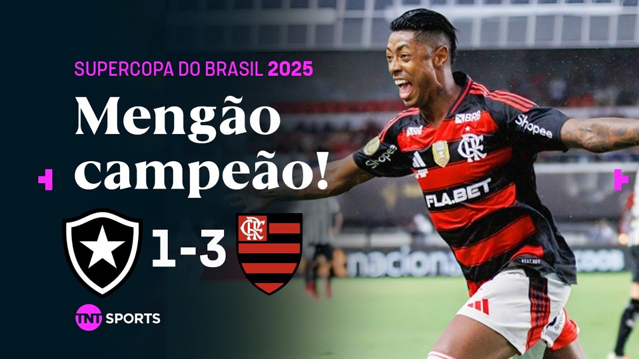 BRUNO HENRIQUE DÁ SHOW, MENGÃO ATROPELA COM GOLAÇOS E É CAMPEÃO DA SUPERCOPA! BOTAFOGO 1X3 FLAMENGO