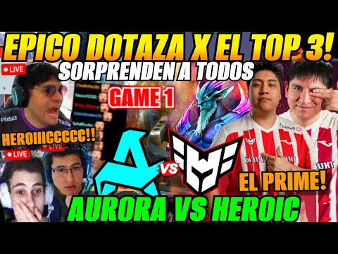 😲analizan HEROIC vs AURORA Game 1 Bo3 Playoffs BLAST Slam IV😲Benjaz, Mandy, Chris analizan