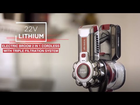 Dulkių siurblys 2757 Ariete 22V LITHIUM Raudonas video