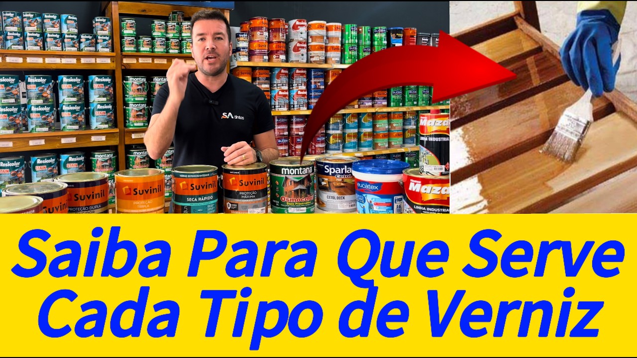 Diferença do Verniz Copal, Marítimo, Filtro Solar, Tingidor, Stain, Acrilico, Cetol, Pu - SA Tintas