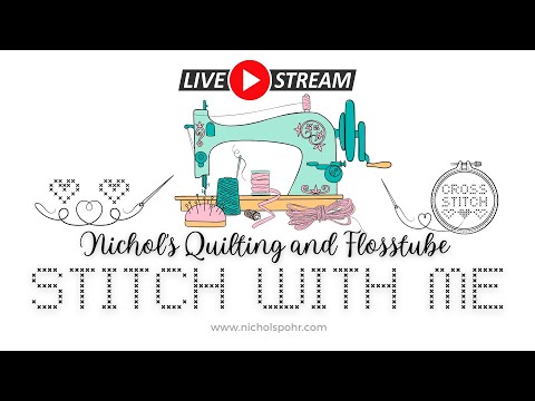 FLOSSTUBE Stitch With Me | Stitch In Hand, 14 count vs. 25 count, How To Start