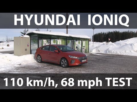 Hyundai Ioniq Electric 28 kWh (2018) range test video