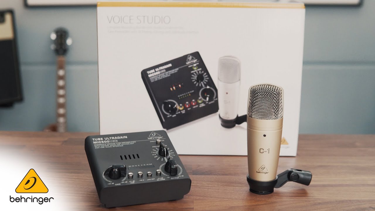 Behringer VOICE STUDIO Recording Package (USB Preamp + Mic)