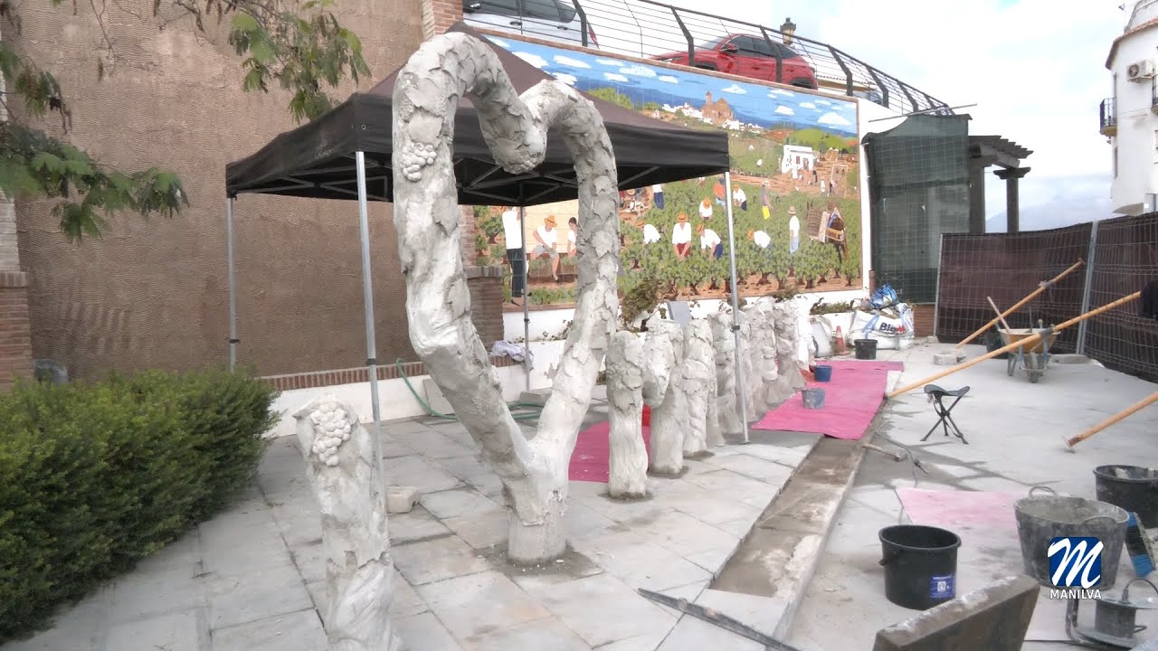 Nuevas letras corpóreas para la plaza de La Vendimia