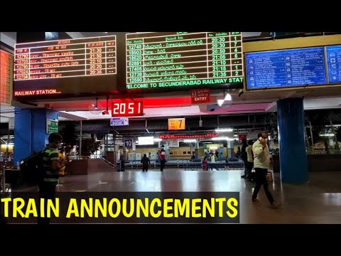 CLEAR&LOUD NONSTOP TRAIN ANNOUNCEMENT | INDIAN RAILWAYS | TRAIN ANNOUNCEMENT IN STATION|THERAILGRAM