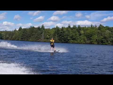 Water skiing Queen Lake Phillipston 9 11 16