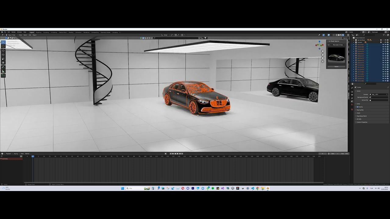 HQ Car Spawner add-on for Blender - 104 Cars 3D Model