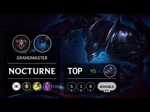Nocturne Top vs Jax - KR Grandmaster Patch 9.12