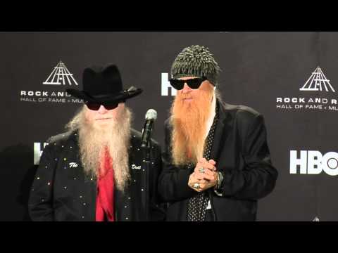 Billy Gibbons and Dusty Hill of ZZ Top on 2012 Hall of Fame Inductee Freddie King