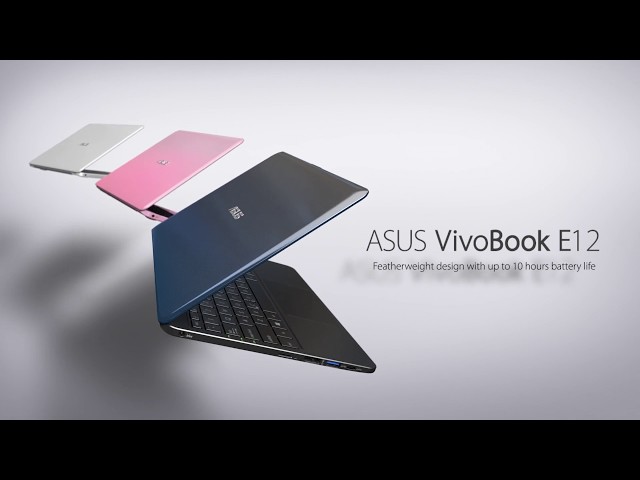 Video Teaser für Featherweight design with up to 10 hours of battery life | VivoBook E12
