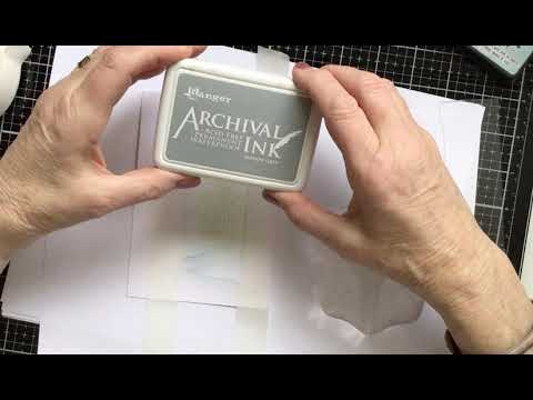 Lavinia Stamps - Small Dwellings Stamps With A Stencilled Background.