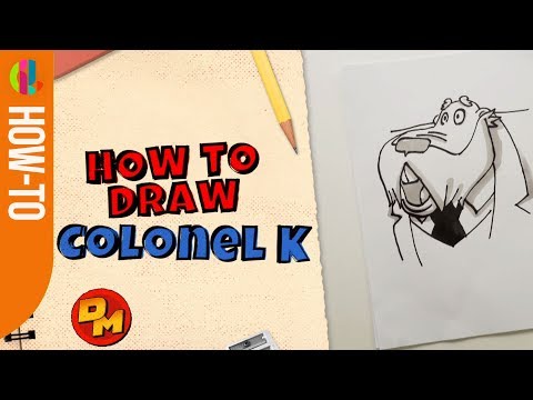 Danger Mouse | How To Draw Colonel K