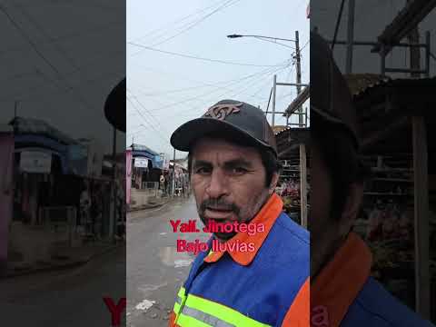bajo lluvia san Sebastián de Yalí Jinotega. Nicaragua