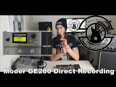 Mooer Ge200 - Make 3 different tones for 1 song & record with NO AMP!