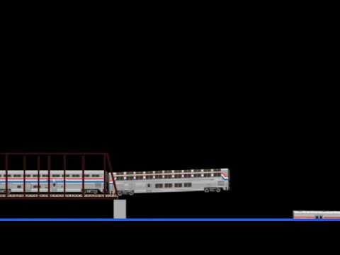 2D Computer Animated Train Wreck.