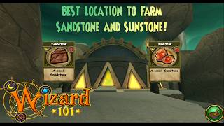 Wizard101: The BEST Location To Farm Sandstone and Sunstone!