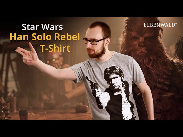 Vídeo relacionado con Star Wars Han Solo REBEL Portrait Graphic Camiseta Camiseta