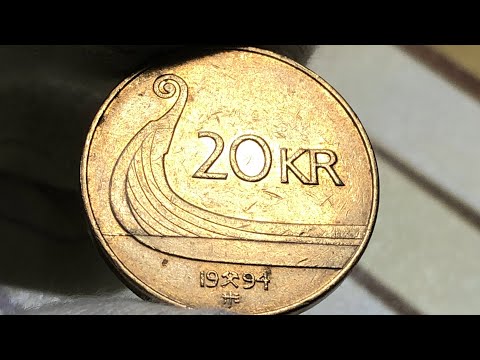 20 KR 1994 Münze aus Norwegen - Harald V - Norges Konge