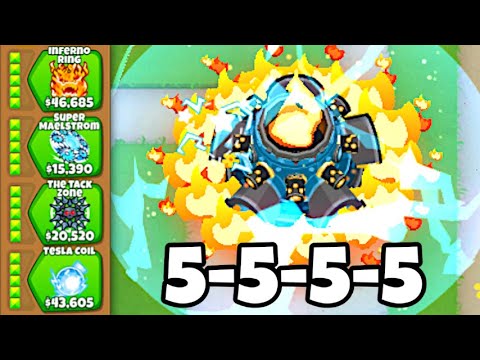 The 5-5-5-5 Tack Shooter Destroys EVERYTHING! (Bloons TD 6)