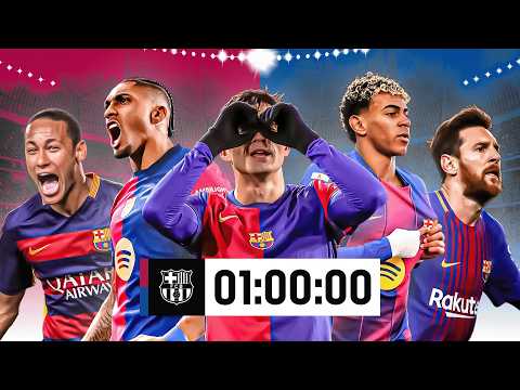 1 HORA de GOLAZOS del FC BARCELONA 🔵🔴