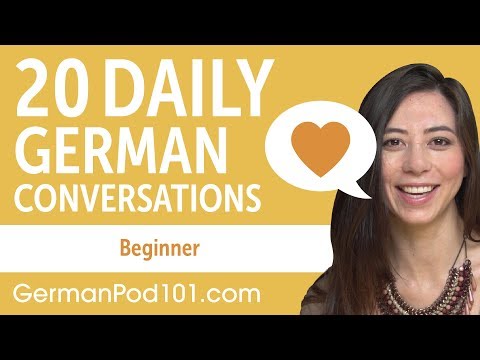 20 Daily German Conversations - German Practice for Beginners