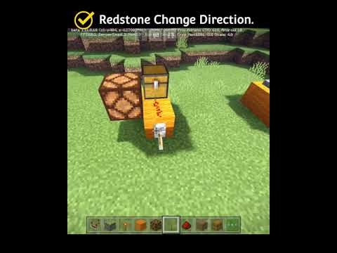 Sanju Paul - Redstone change direction in minecraft.