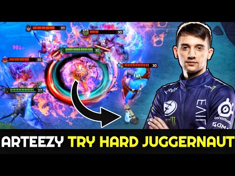 ARTEEZY Juggernaut Try Hard Intense Game in Turbo mode 7.26 Dota 2