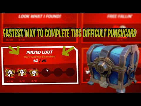 Fastest way to complete one of the difficult  Punch card // Fortnite Chapter 2 Season 4