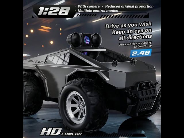 فيديو يوضح لعب وتحكم بسيارة تحكم عن بعد بكاميرا