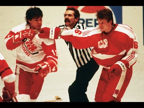 Canada vs U.S.S.R 1987 Bench clearing brawl