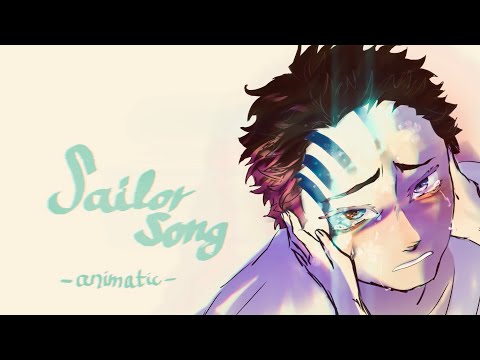 Sailor song || kny animatic || Akaza+Koyuki