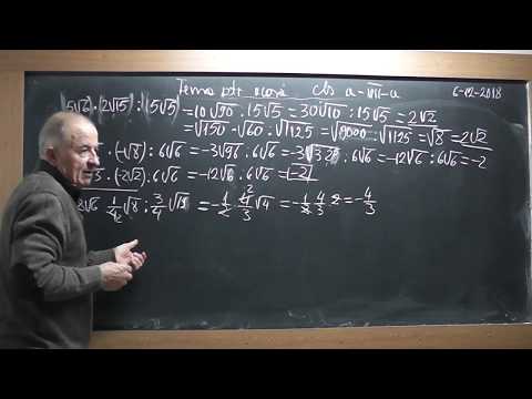 3/3 1768 Clasa 7 Introducerea/Scoaterea numar de sub radical Radicali asemenea Operatii cu radicali