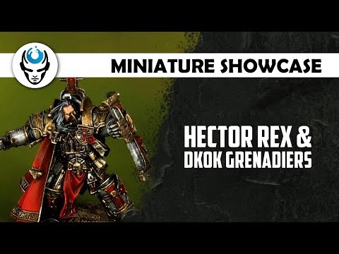HECTOR REX & DKOK GRENADIERS - LVL 4 MINIATURE SHOWCASE 4K
