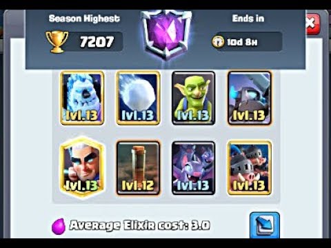 Royal Hogs Comeback TOp Global 7200 gameplays - Clash Royale