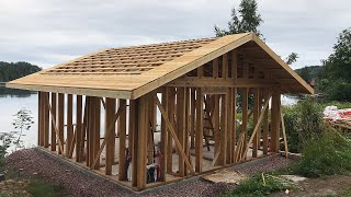 Frame House Diy. All Construction in 14 Minutes!