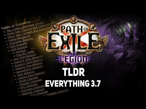 [Path of Exile] Everything 3.7 condensed to 50 minutes  | 3.7 Legion